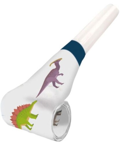 Amscan 8 stk Partyfløyter Happy Dinosaur 9903982