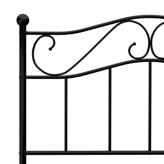vidaXL Sengeramme svart metall 100x200 cm