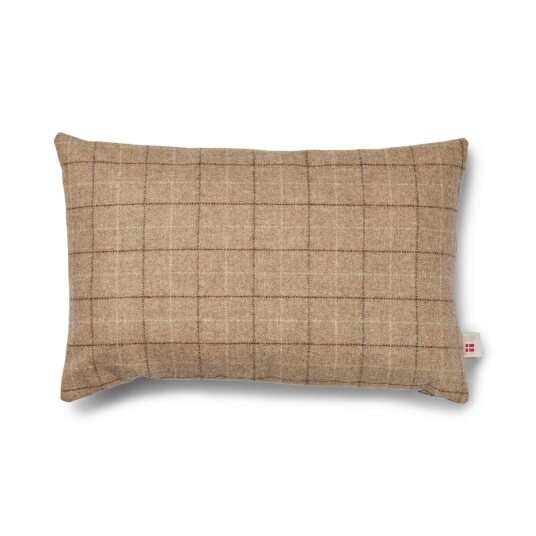 Natures Collection Checked Collection Ullpute Dobbeltsidig 34x52 cm Rutete / Beige Natures Collection Checked Collection Ullpute Dobbeltsidig 34x52 cm Rutete / Beige