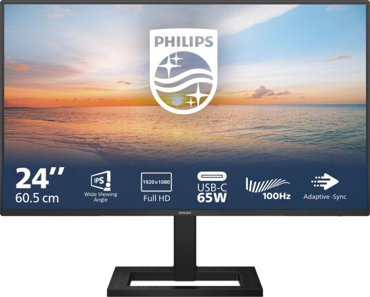 Philips 24E1N1300AE Full HD PC-skjerm 23,8" IPS 100Hz Svart Philips 24E1N1300AE Full HD PC-skjerm 23,8" IPS 100Hz Svart