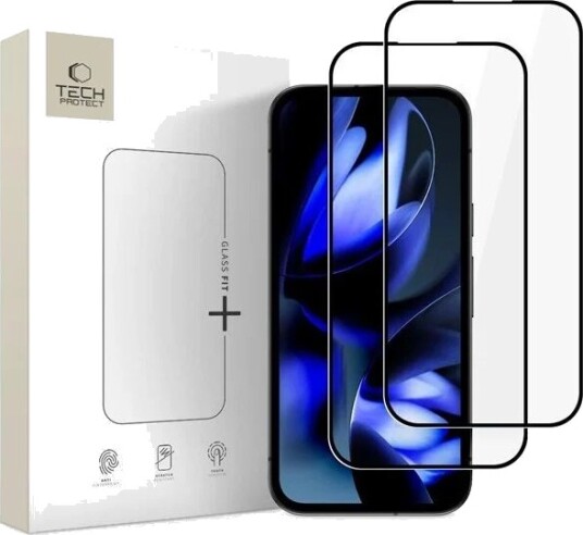 Tech-Protect Herdet Glass Fit+ 2-Pack for Google Pixel 9A/10A - Skjermbeskytter Svart