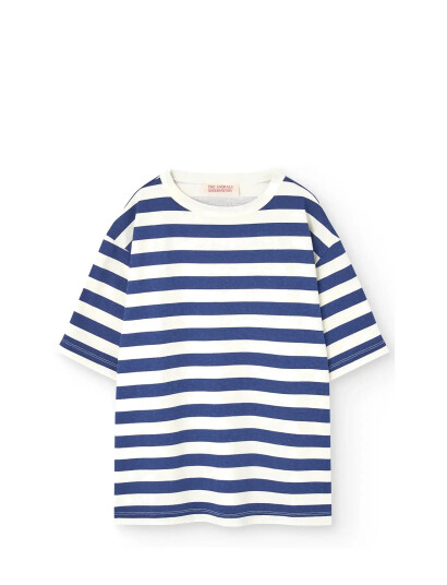 THE ANIMALS OBSERVATORY Stripes Navy Collie T-Shirt - Navy - 14 Y THE ANIMALS OBSERVATORY Stripes Navy Collie T-Shirt - Navy - 14 Y