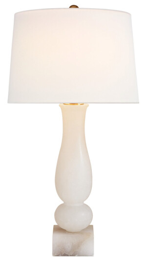 Contemporary Balustrade bordslampa alabaster