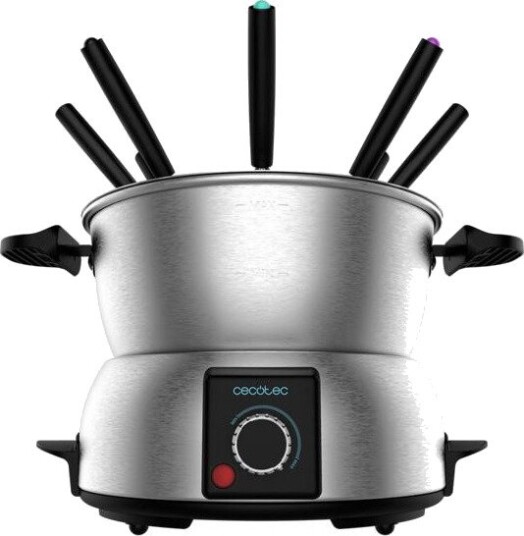 Cecotec Fun Gourmet Fondue-sett - 1000W, 8 gafler - Rustfritt stål