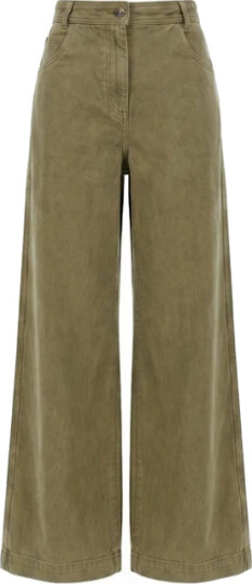 Max Mara Dame Bukser Grønn XS,