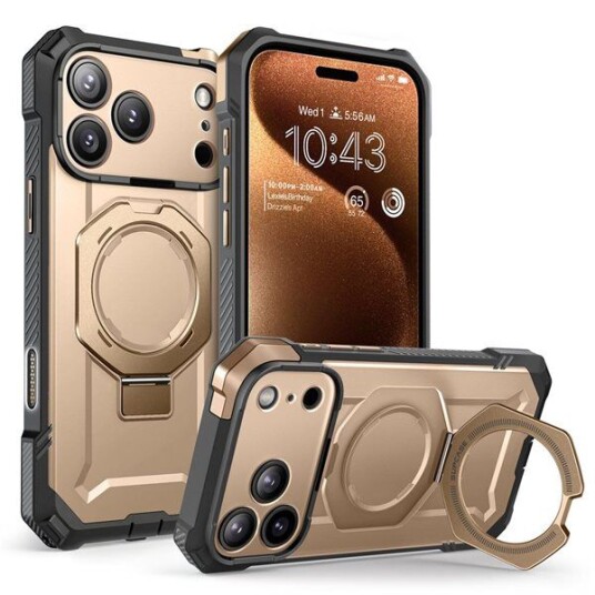 Supcase iPhone 17 Pro Unicorn Beetle Grip Mag MagSafe deksel   Ørkengull