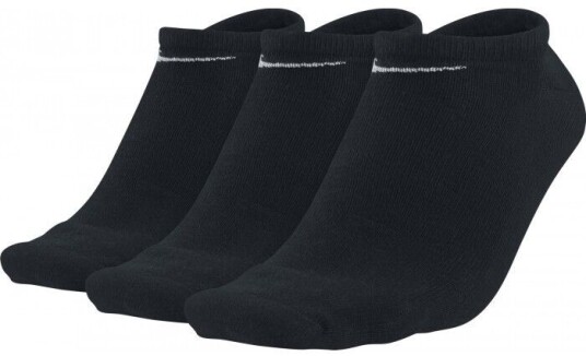 Nike No Show 3pk Black/White XL46-50 Nike No Show 3pk Black/White XL46-50