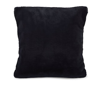Faux Fur Putetrekk Recycled Polyester Viscose Blå