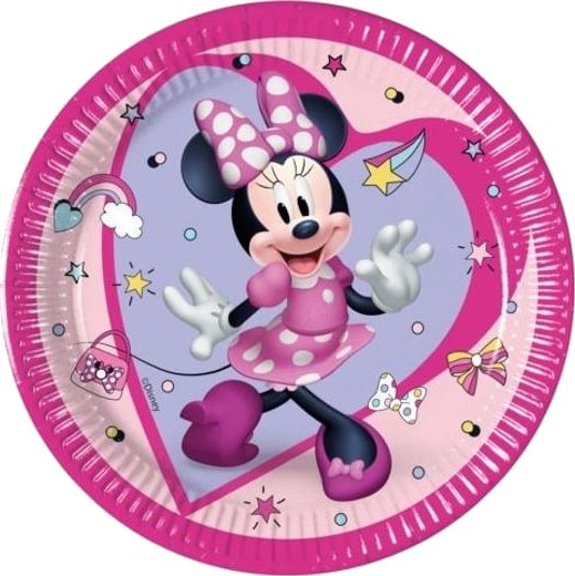 Godan Minnie Papirtallerkener 20 Cm 8 Stk Godan