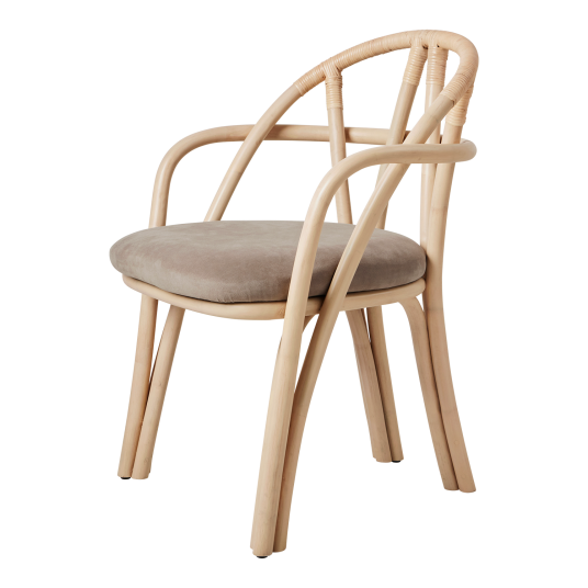 Gubi Bistra Spisestol Med Armlener Naturlig / Fustagno 002