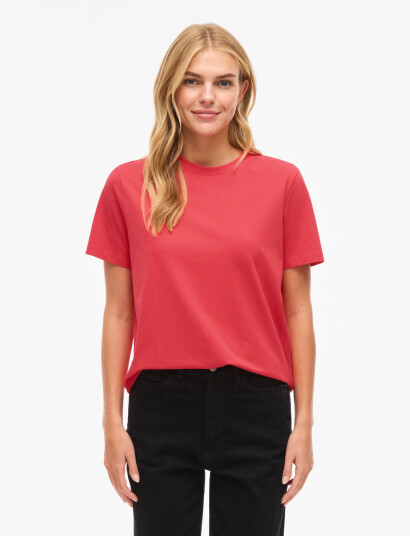 Vila Vinora S/S T-Shirt - Noos - Red - XS