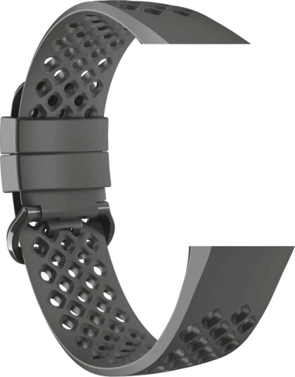 Devia Deluxe Sport Mesh reim Fitbit Charge 3/4 L Grå