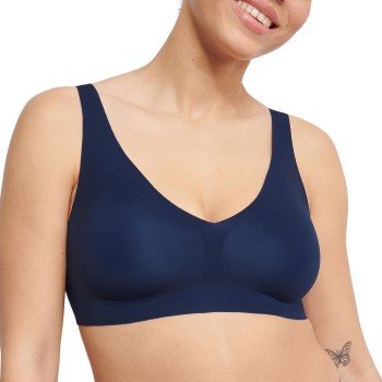 Sloggi BH ZERO Feel 2 0 Bralette Marine Small Dame Sloggi BH ZERO Feel 2 0 Bralette Marine Small Dame