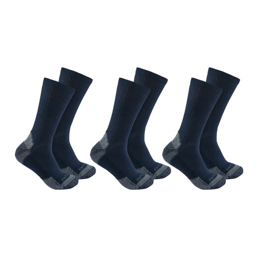 Carhartt Crew Socks 3 Pack Men Navy M