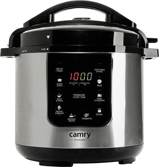 Camry Slow Cooker 6,0L 1500W (elektrisk gryte)