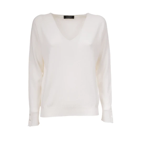 Gran Sasso Dame Strikkevarer Hvit XS, Gran Sasso Dame Strikkevarer Hvit XS,