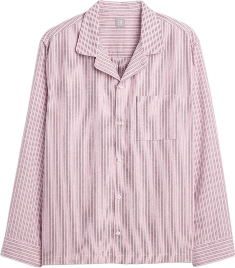 GAP Flannel Long Sleeved Top From The Gap Collection PINK STRIPE XS