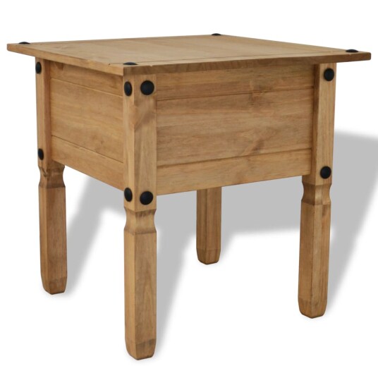 vidaXL Sidebord meksikansk Corona-stil furu 53,5x53,5x55 cm