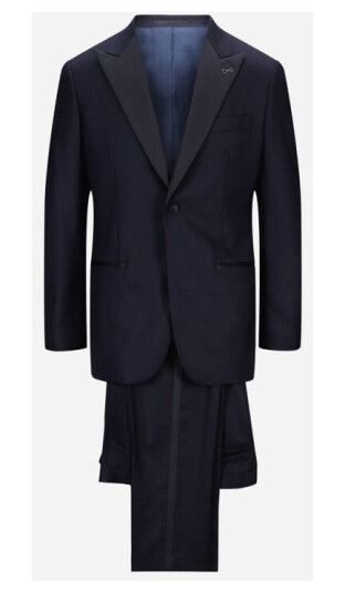 Atelier Munro Tuxedo Peak Collar Midnight Blue Atelier Munro Tuxedo Peak Collar Midnight Blue