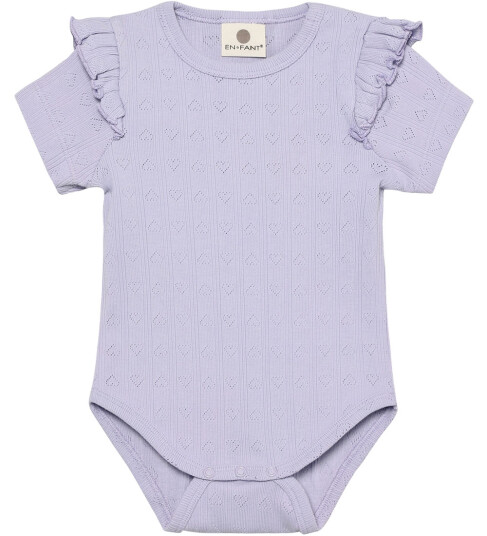 En Fant Body k/e Pointelle Purple Heather En Fant 2 år 92 Kortermet body Lilla En Fant Body k/e Pointelle Purple Heather En Fant 2 år 92 Kortermet body Lilla