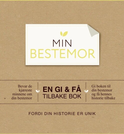Min bestemor. En gi & få tilbake bok. Innbundet