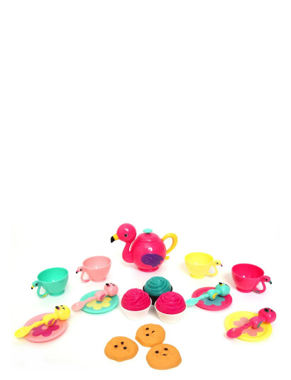AMO Zoo Troop Flamingo Tea Set - Pink - ONE SIZE