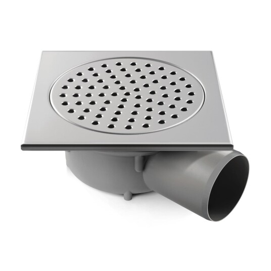 Jafo Gulvsluk PS 86 for Flis - med Overdelspakke Fliser / 75mm
