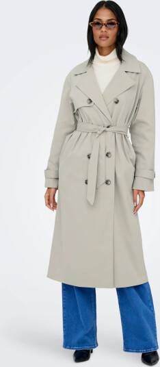 ONLY Onldisa Life Long Trenchcoat Cc Otw Grey S