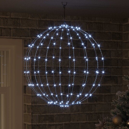  Kule med 192 LED Kaldhvit 60 cm Metall