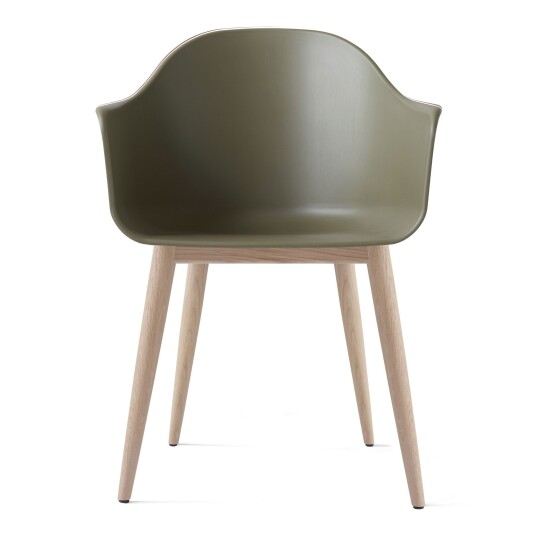 Audo Copenhagen Harbour Chair Wood Base Olive/Natural Oak
