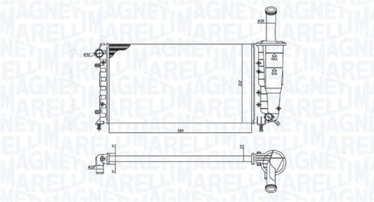Radiator MAGNETI MARELLI 350213196000