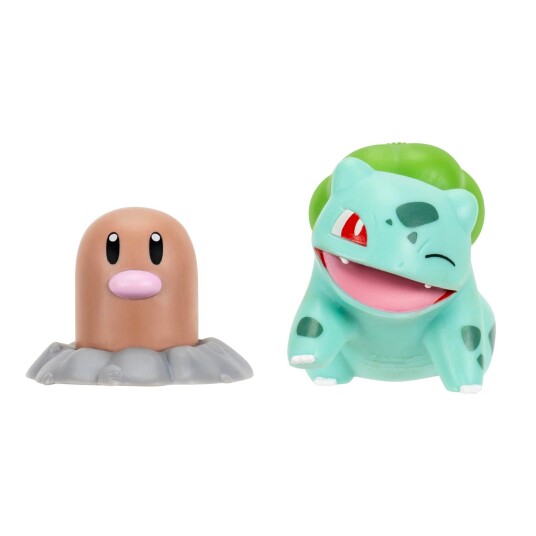 Pokémon Battle Figur 2-pack: Diglett og Bulbasaur Pokémon Battle Figur 2-pack: Diglett og Bulbasaur