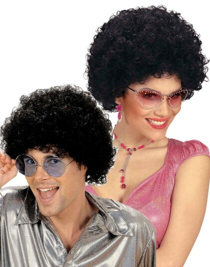 Unisex Svart Afroparykk Unisex Svart Afroparykk