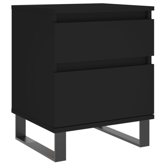 Nattbord 2 stk svart 40x35x50 cm konstruert tre 8721012110700