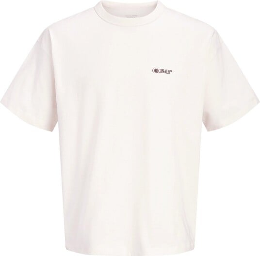 Jack & Jones Jorfrederiksberg Back Tee Ss Cn Ln Cream XS
