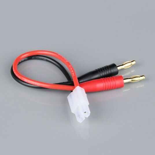 Radient 010075 CHARGE LEAD 4MM BULLET TO TAMIYA MALE 14AWG 15 Radient 010075 CHARGE LEAD 4MM BULLET TO TAMIYA MALE 14AWG 15