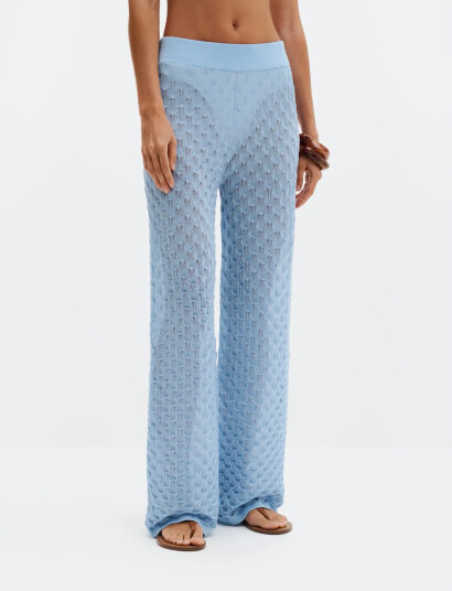 Malina Alissa Knitted Pants   Blue   XS
