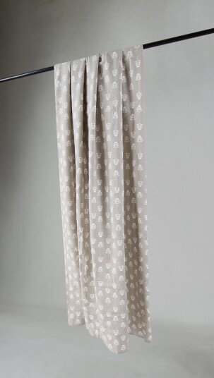 Gardiner   Bomullsgardin Sari beige Størrelse: 140 x 250