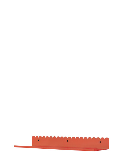 NOBODINOZ Steel Wall Shelf Large 50X16X6 - Red - ONE SIZE