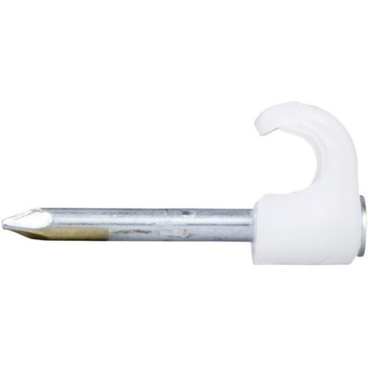 Schneider Electric TC 2001008 Spikerklips for rund kabel, 2–3 mm, natur, 100-pakning