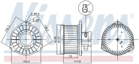 Kupévifte NISSENS 87531 Kupévifte NISSENS 87531