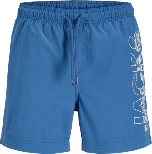 Jack & Jones Jpstmaui Wave Logo Swim Shorts Sn Jnr Blue 176 Jack & Jones Jpstmaui Wave Logo Swim Shorts Sn Jnr Blue 176