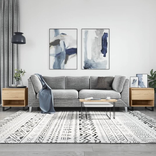 Salongbord 2 stk sonoma eik 50x46x50 cm konstruert tre 8721012112421
