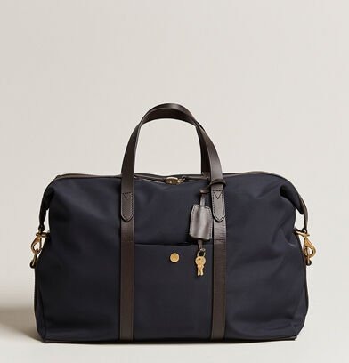 Mismo M/S Avail 48h Nylon Weekendbag Navy/Dark Brown