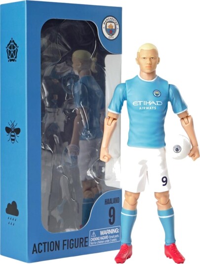 Erling Haaland Manchester City Actionfigur 20 cm Socker Erling Haaland Manchester City Actionfigur 20 cm Socker