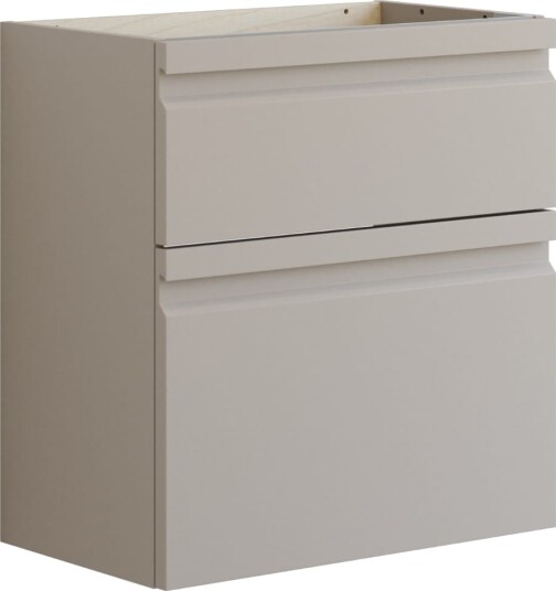 Dansani Inzo Integrert Servantskap Slim 2 Skuff Ekstra høy Underskuff Softstone / 60cm