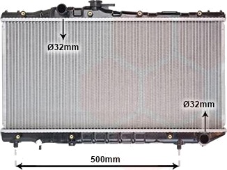 VAN WEZEL 53002099 Radiator motorkjøling