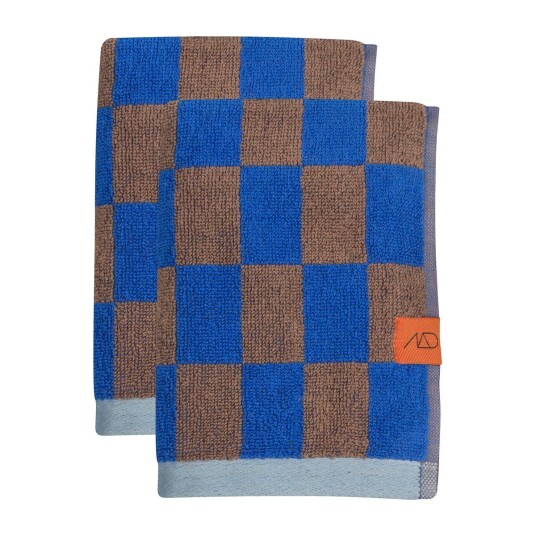 Mette Ditmer Retro gjestehåndkle 40x55 cm 2-pakning Cobalt Mette Ditmer Retro gjestehåndkle 40x55 cm 2-pakning Cobalt