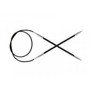 KnitPro Karbonz Rundpinde Kulfiber 40cm 5,00mm / 15.7in US8