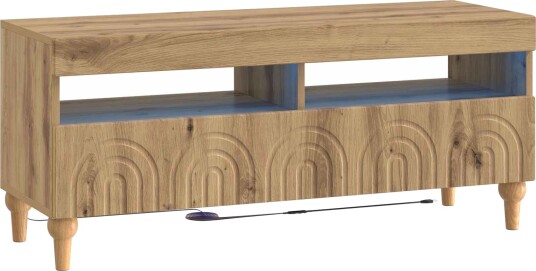 vidaXL LED TV skap Artisan eik Konstruert tre